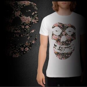 Misfits Floral Fiend Skull T-Shirt
